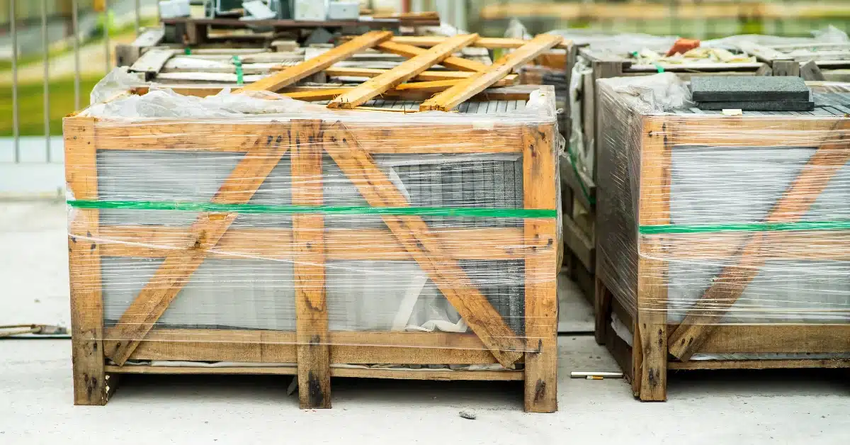 Airtight packing to prevent pests in shipping crates