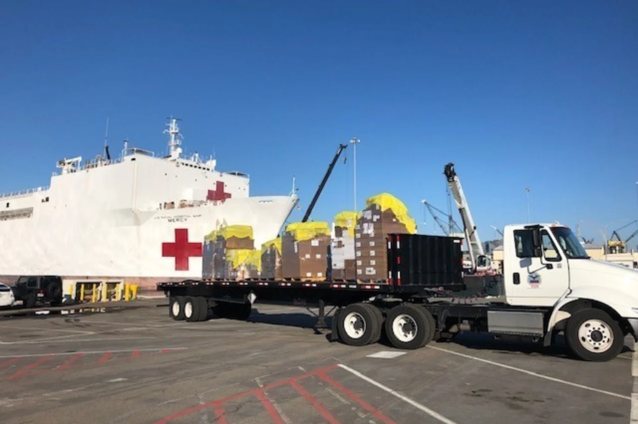 A truck doing specialized and hazardous logistics transport