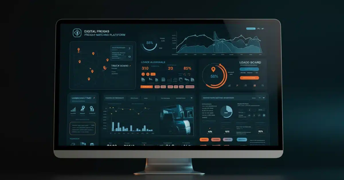 Digital freight matching platform interface